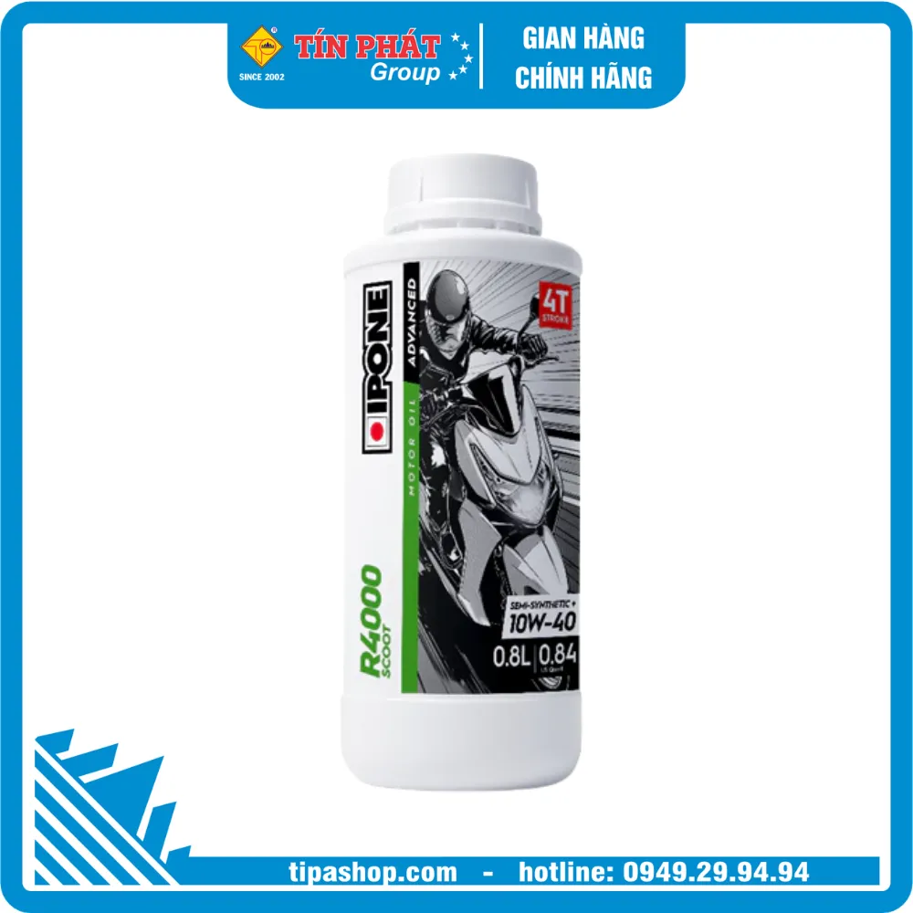 Nhớt IPONE - R4000 SCOOT 10W-40 - 800ML